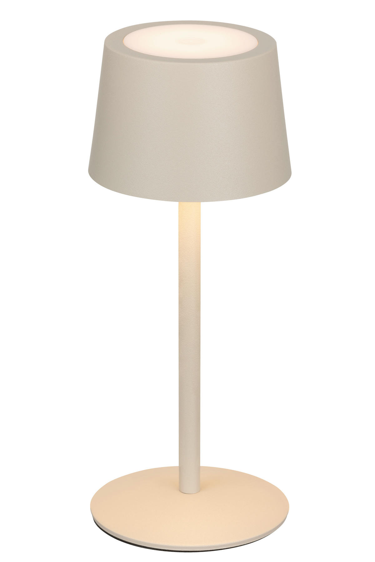 AKKU-TISCHLEUCHTE 9/22 cm  - Beige, Basics, Metall (9/22cm) - Novel