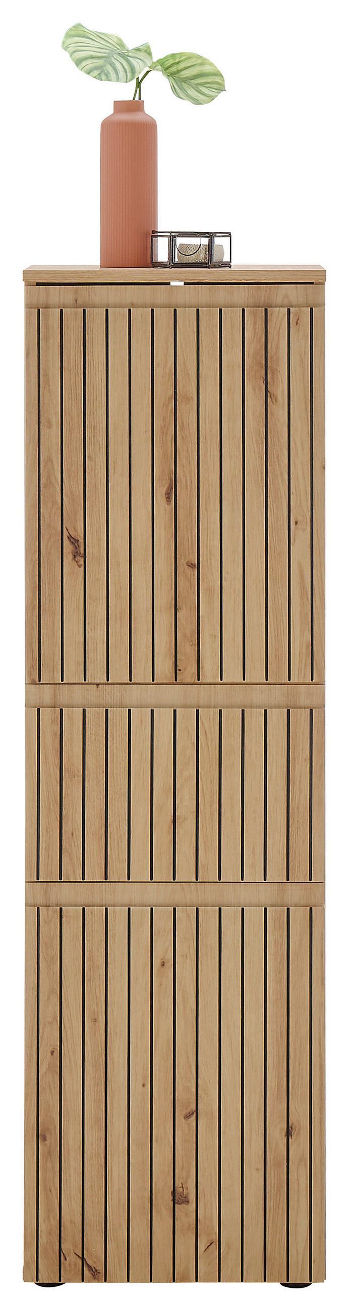 MIDI SKŘÍŇKA, dub artisan, 40/136/31 cm - černá/dub artisan, Moderní, kompozitní dřevo/plast (40/136/31cm) - MID.YOU