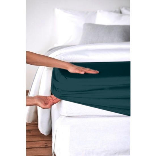 FIXLEINTUCH - Petrol, Basics, Textil (140-160/190-220cm) - Bio:Vio