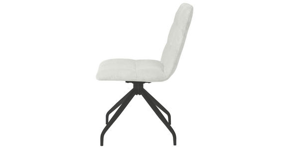 STUHL Webstoff Beige - Beige/Schwarz, Design, Textil/Metall (50/90/63cm) - Carryhome