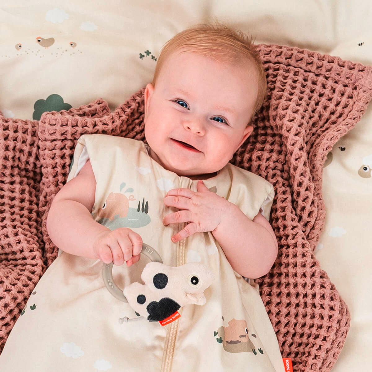 RASSEL  - Sandfarben, Basics, Textil (11/9,5/3,5cm)