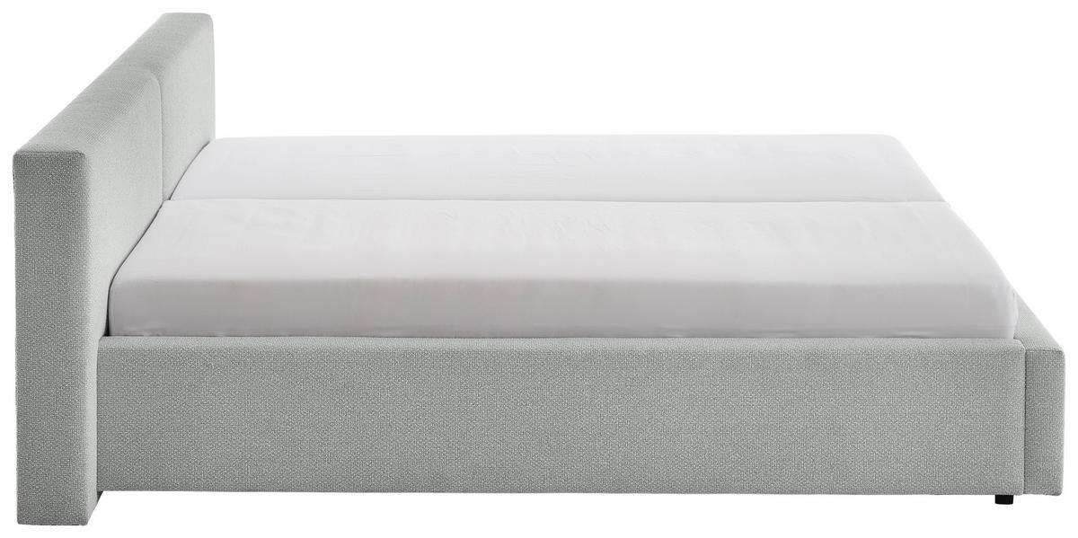 POLSTERBETT 240/200 cm,  in Grau,  - Grau, Basics, Textil (240/200cm) - Boxxx