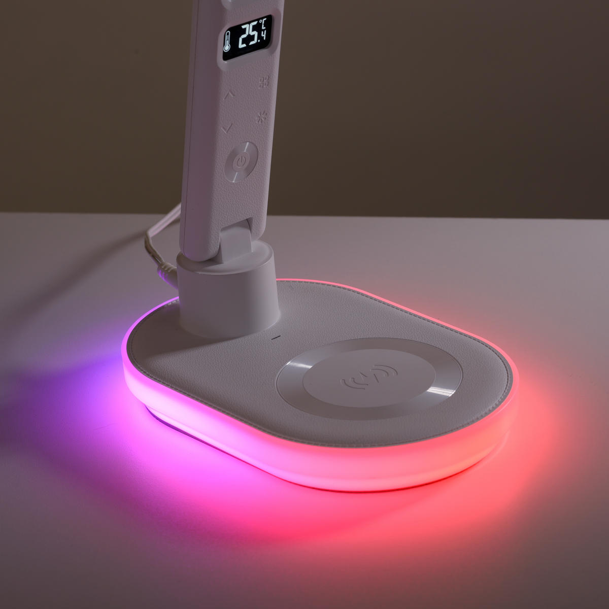 LED-SVETILKA ZA PISALNO MIZO     51,5/11,4/54 cm          - bela, Design, umetna masa/steklo (51,5/11,4/54cm)