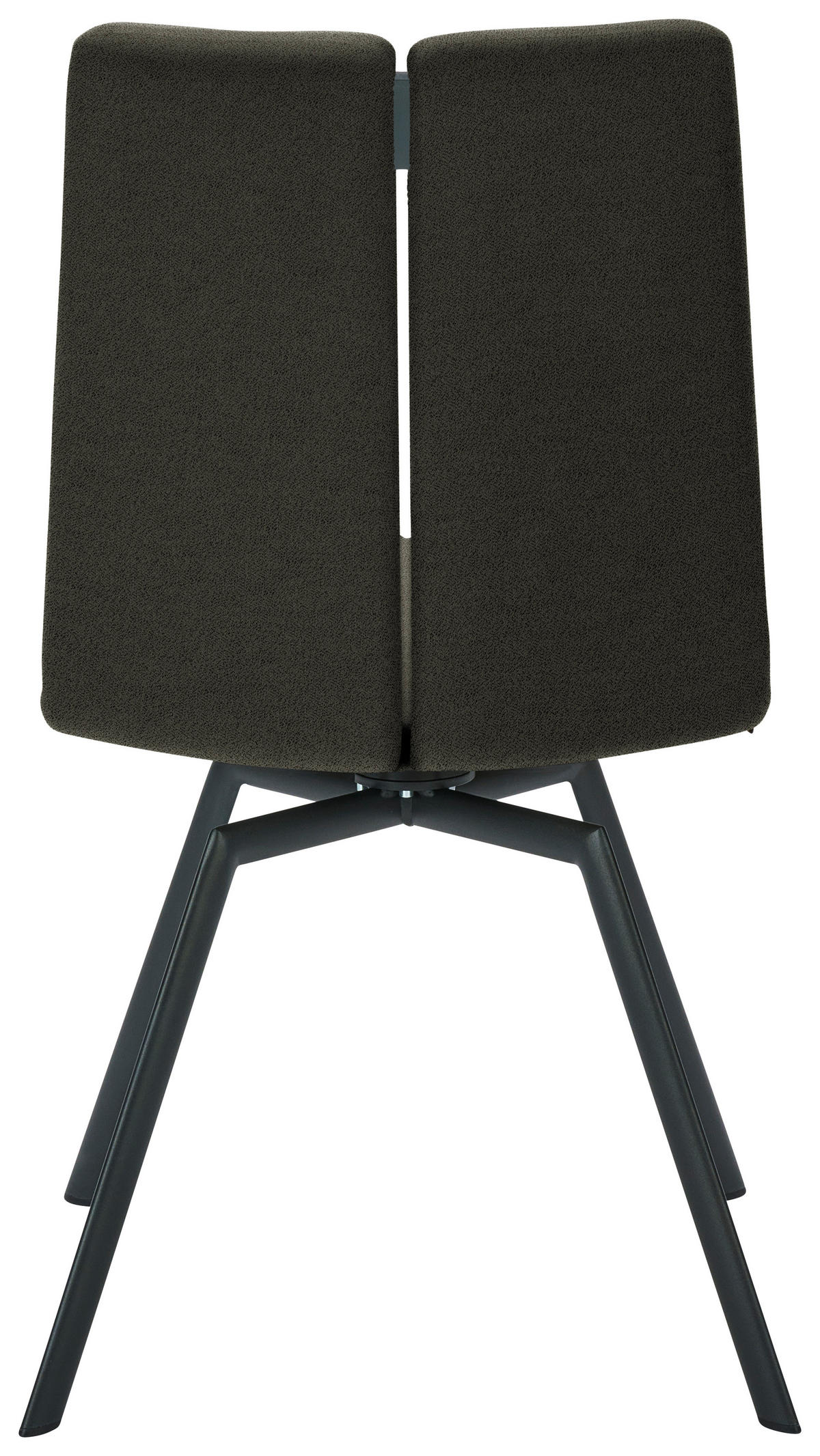 STUHL  Lederauswahl, Stoffauswahl, Typenauswahl Struktur  - Anthrazit/Graubraun, Design, Textil/Metall (50/92/64cm) - Venjakob