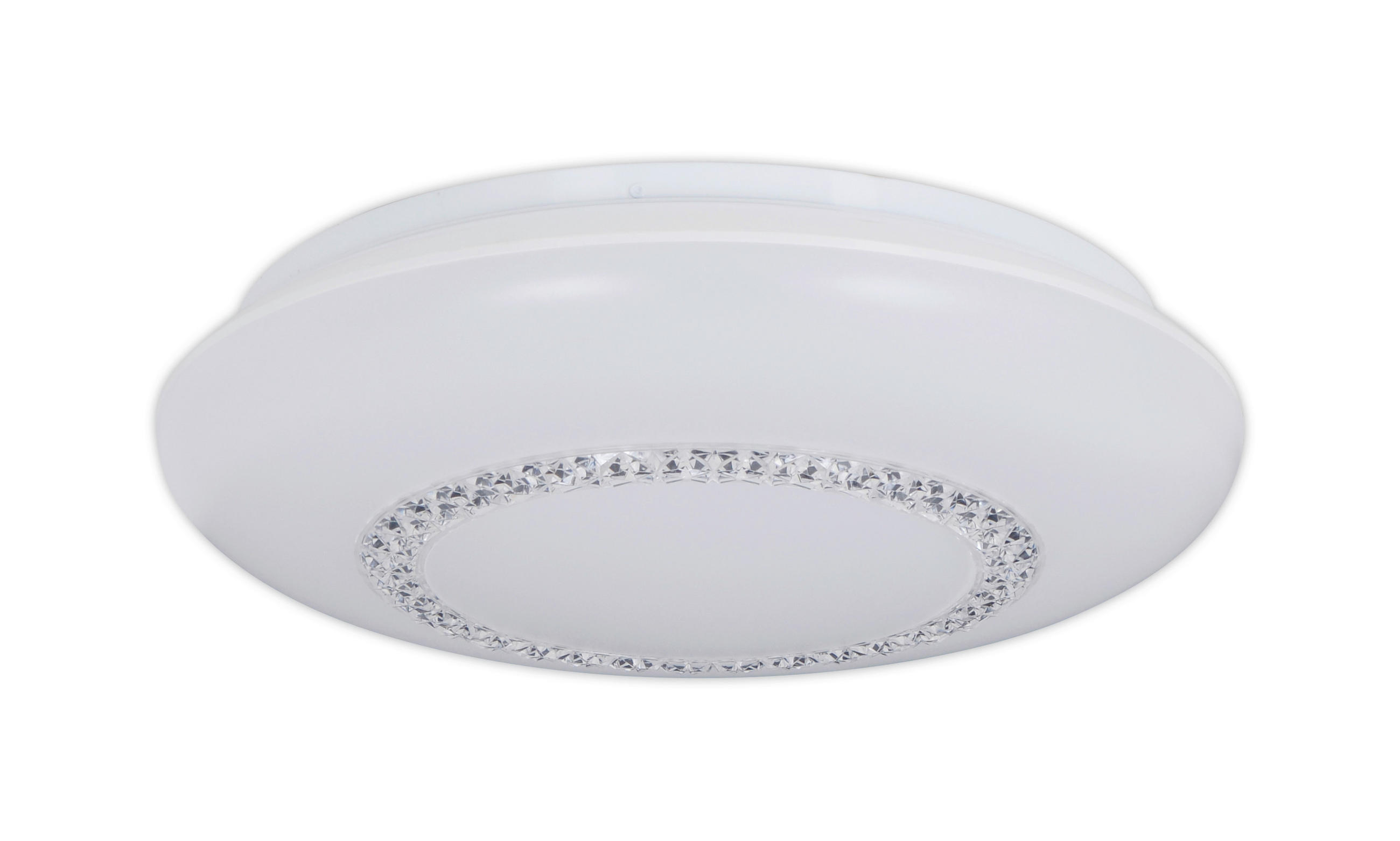 LED-DECKENLEUCHTE Pilsen 41 cm  - Klar/Weiß, Basics, Kunststoff/Metall (41cm) - Näve