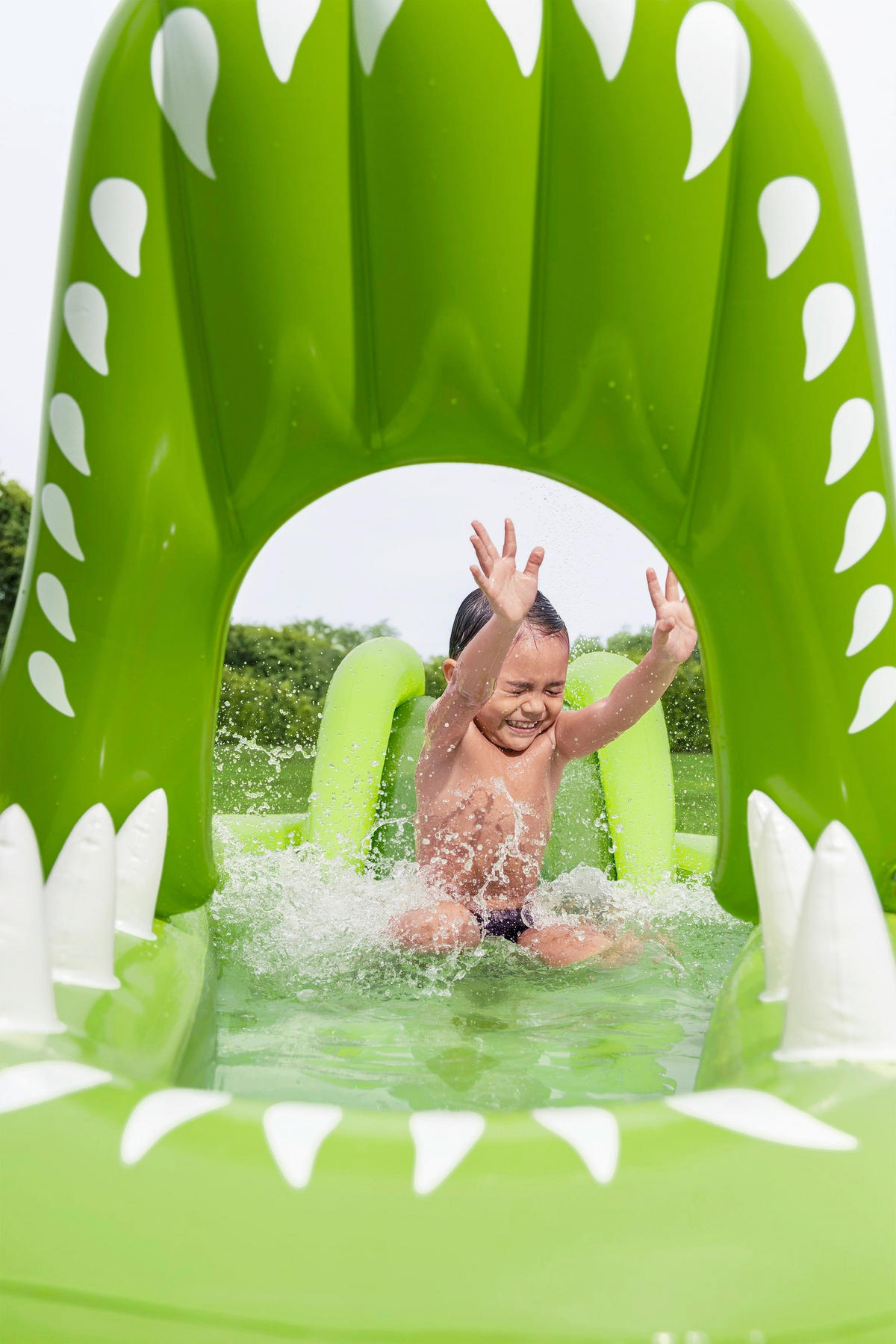 PLANSCHBECKEN 234/163/87 cm  - Grün, Basics, Kunststoff (234/163/87cm) - Bestway