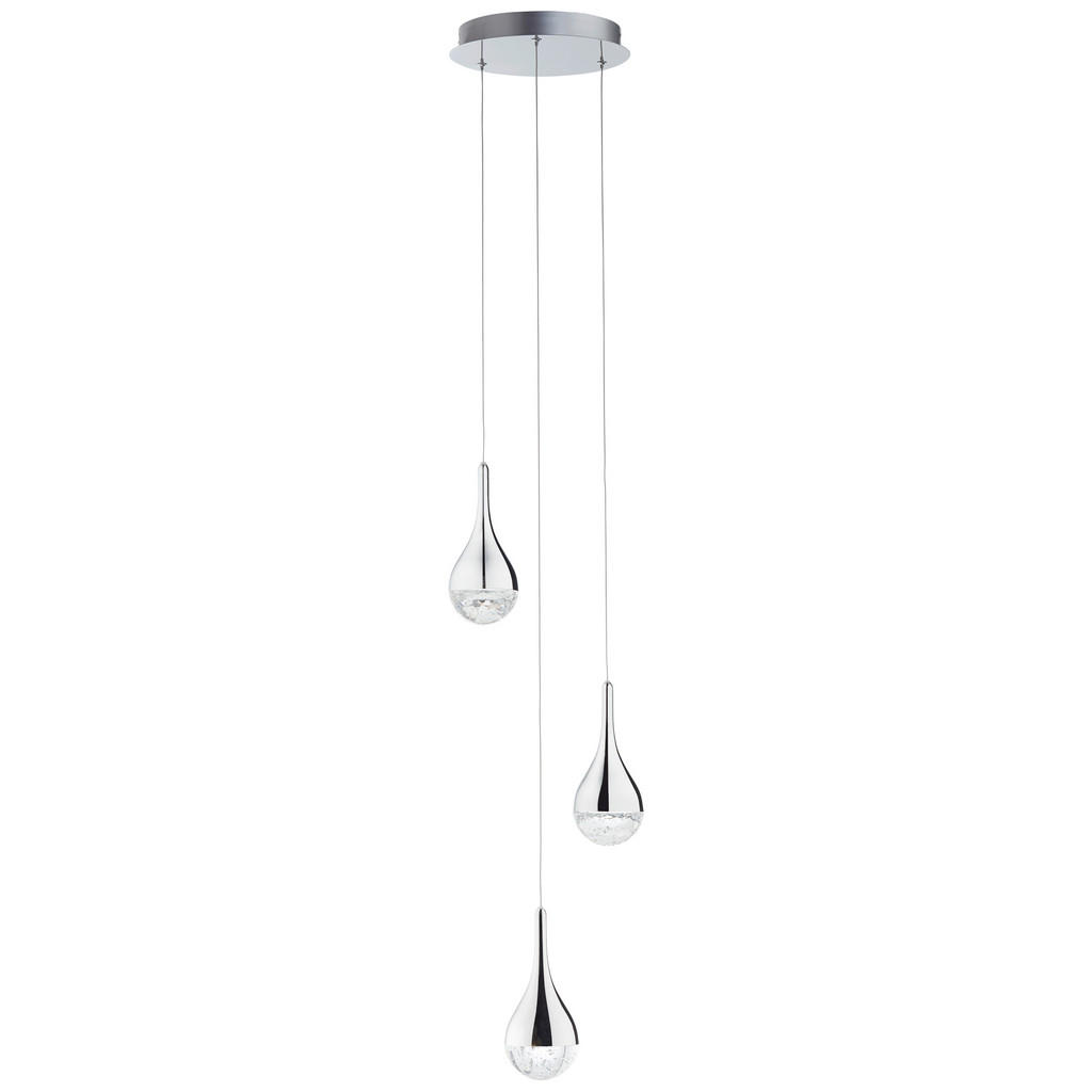 LED-Hängeleuchte Frizzante H: 143,5 cm 3-Flammig dimmbar