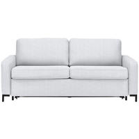 SCHLAFSOFA in Webstoff Silberfarben  - Silberfarben/Schwarz, KONVENTIONELL, Textil/Metall (187/84/97cm) - Welnova