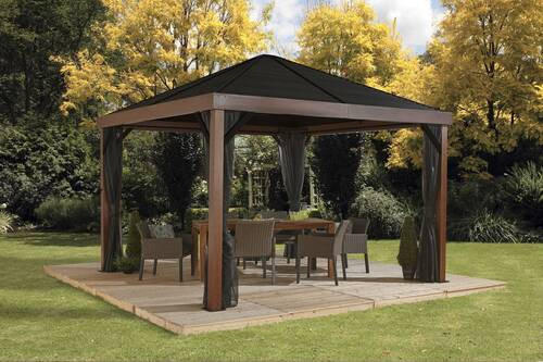 PAVILLON 363/310/363 cm   - Braun, Basics, Metall (363/310/363cm)