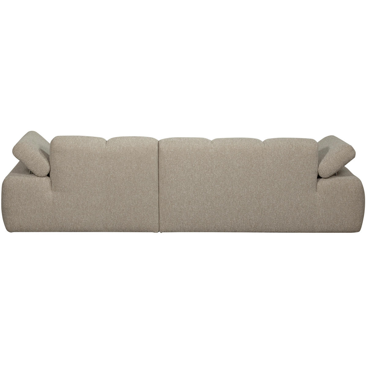 ECKSOFA Mojo Beige Bouclé  - Beige/Schwarz, Design, Kunststoff/Textil (284/160cm) - Livetastic