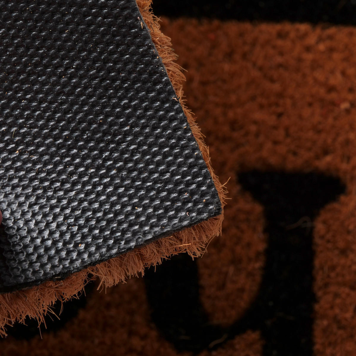 DÖRRMATTA - svart/naturfärgad, Klassisk, textil/plast (60/40/1,5cm)