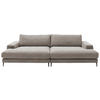 BIGSOFA  in Cord Taupe  - Taupe/Schwarz, Design, Textil/Metall (296/83/177cm) - Dieter Knoll