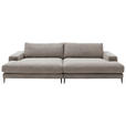 BIGSOFA Cord Taupe  - Taupe/Schwarz, Design, Textil/Metall (296/83/177cm) - Dieter Knoll