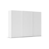 SCHWEBETÜRENSCHRANK 301/223/69 cm,  in Weiß, 3 Tür(en)  - Weiß, Basics, Holzwerkstoff/Metall (301/223/69cm) - Rauch Möbel
