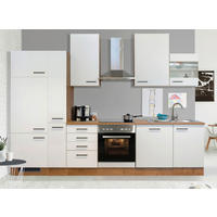 KUCHYNSKÁ LINKA AVILA - čierna/magnóliová, Modern, kov/kompozitné drevo (310cm) - FlexWell