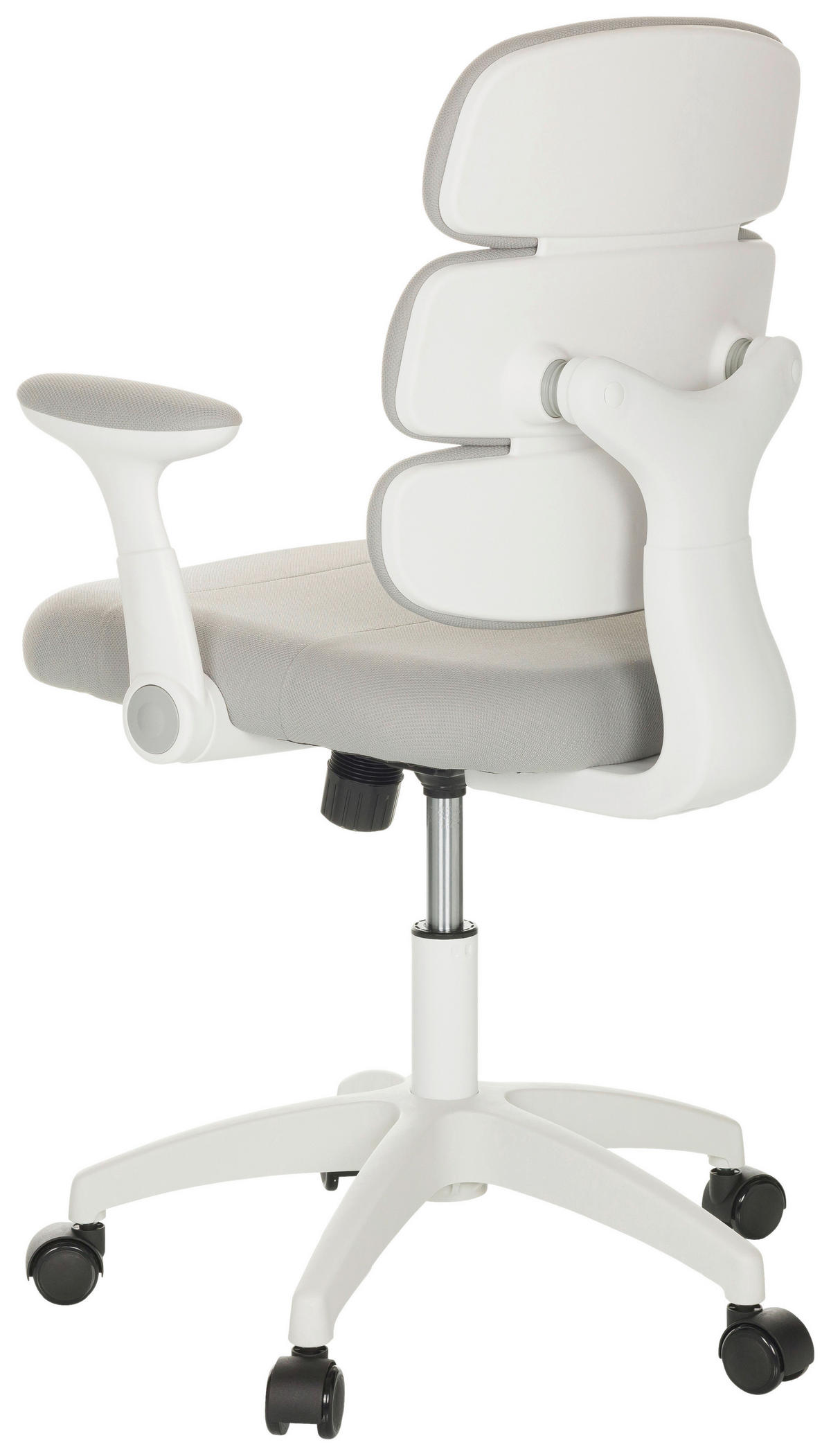 MLADINSKI VRTLJIVI STOL tekstil siva  - siva/bela, Basics, umetna masa/tekstil (62/86-97/62cm) - MID.YOU