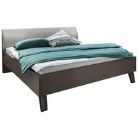 BETT 180/200 cm  in Schieferfarben, Hellgrau, Graubraun   - Schieferfarben/Graubraun, Konventionell, Holzwerkstoff/Textil (180/200cm) - Dieter Knoll