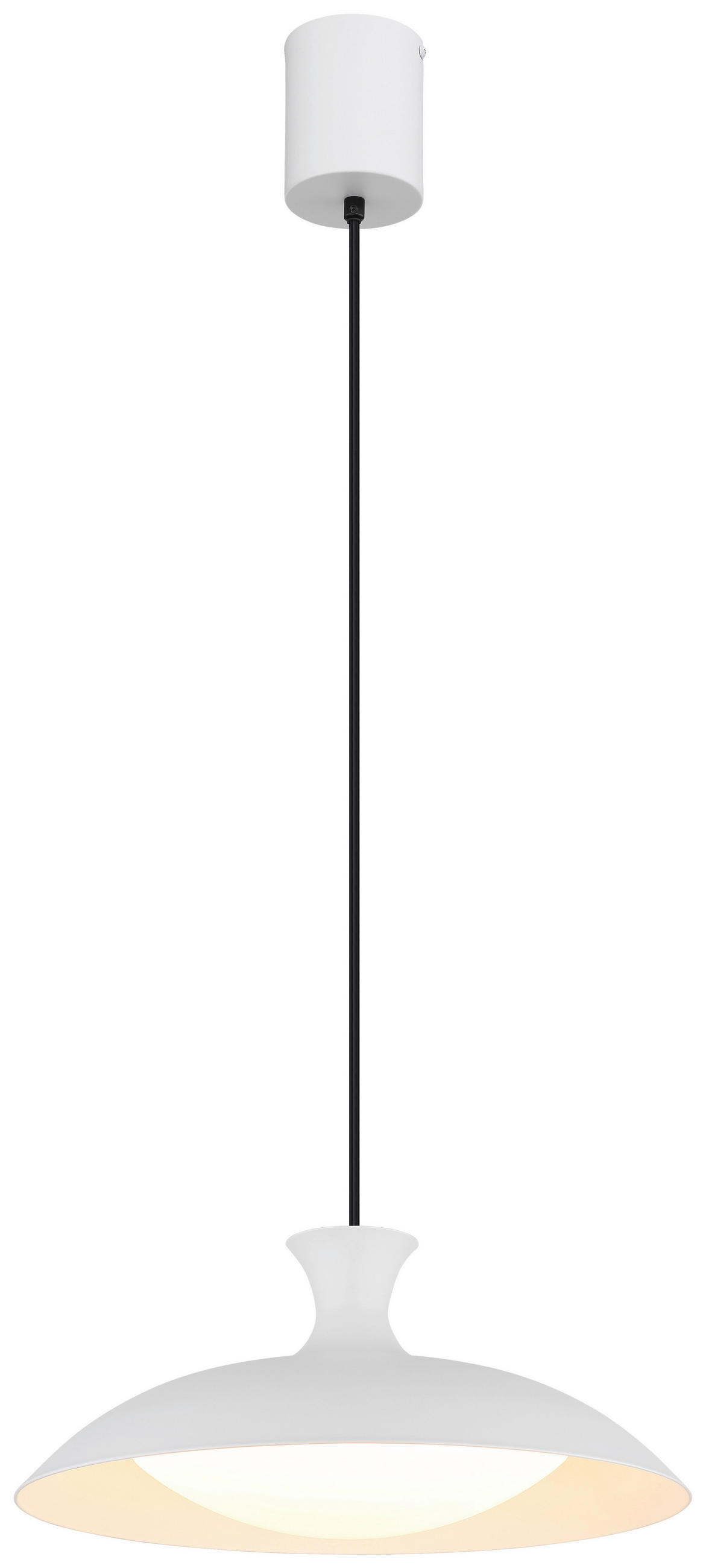 LED-HÄNGELEUCHTE 40/150 cm   - Opal/Weiß, Trend, Kunststoff/Metall (40/150cm) - Collet's Monde
