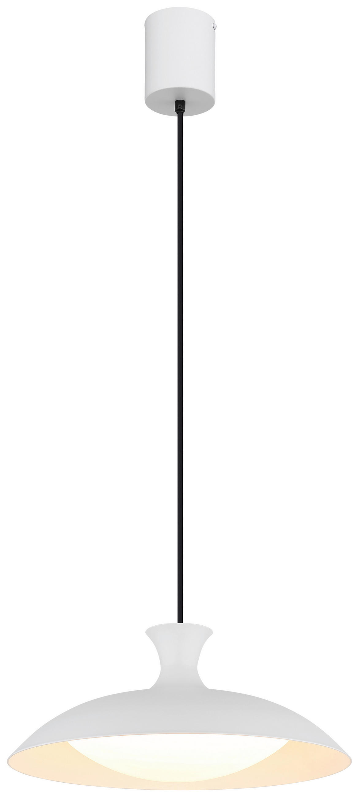 LED-HÄNGELEUCHTE 40/150 cm   - Opal/Weiß, Trend, Kunststoff/Metall (40/150cm) - Collet's Monde
