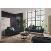 2,5-SITZER in Flachgewebe Anthrazit  - Anthrazit/Schwarz, Design, Textil/Metall (206/86/97cm) - Pure Home Lifestyle