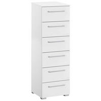 KOMMODE 40/119/42 cm  in Weiss  - Weiss/Silberfarben, Design, Holzwerkstoff/Kunststoff (40/119/42cm) - Novel