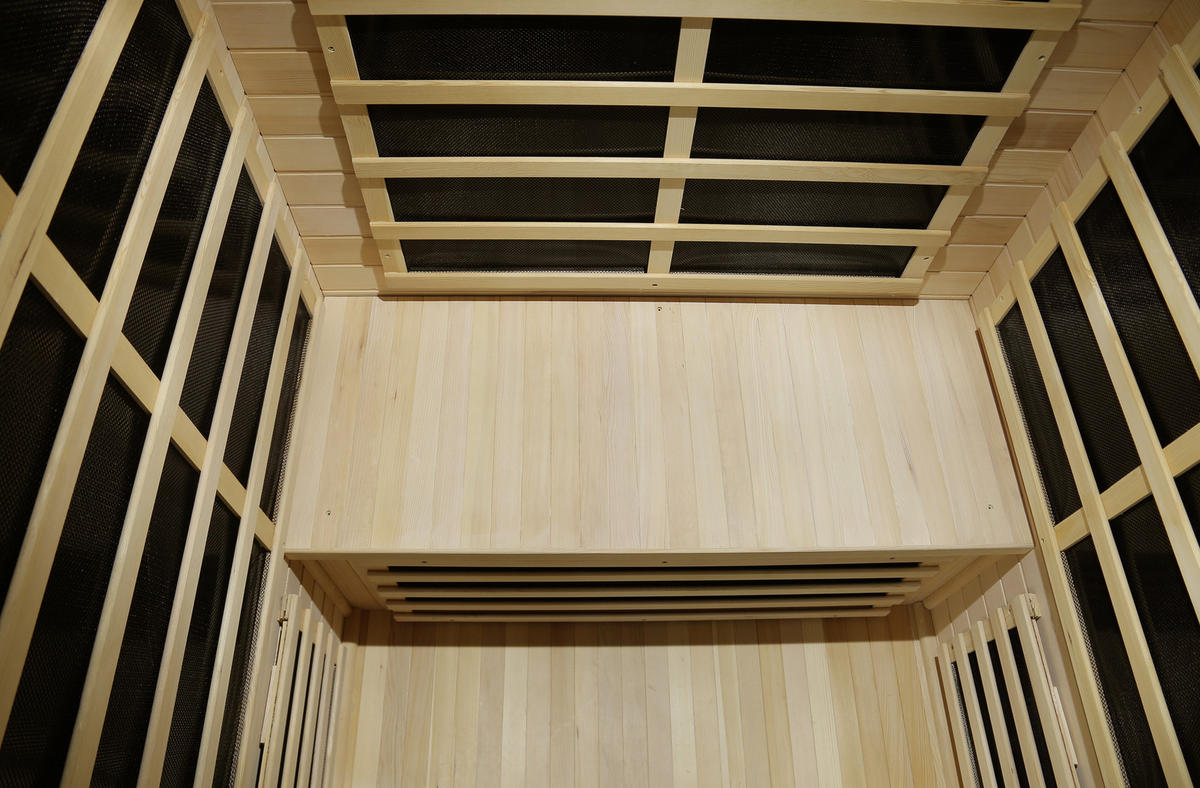 INFRAROTKABINE HEMLOCK II für 2 Personen HEMLOCK II  - MODERN, Glas/Holz (120/105/190cm)