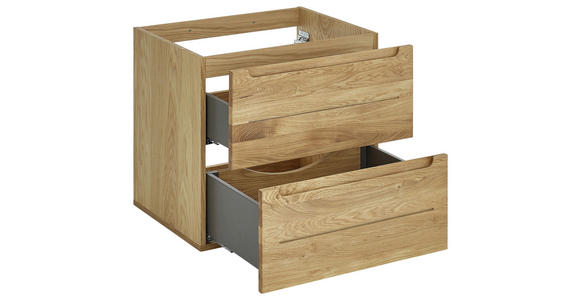 WASCHBECKENUNTERSCHRANK 60/54/46 cm  - Eichefarben, KONVENTIONELL, Holz/Holzwerkstoff (60/54/46cm) - Linea Natura