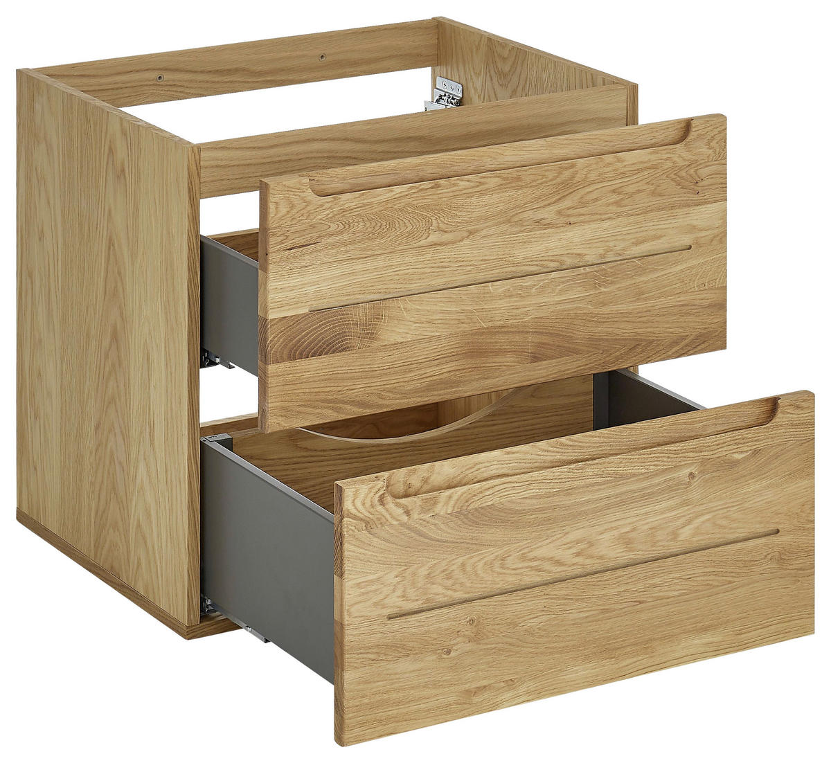 WASCHBECKENUNTERSCHRANK 60/54/46 cm  - Eichefarben, KONVENTIONELL, Holz/Holzwerkstoff (60/54/46cm) - Linea Natura