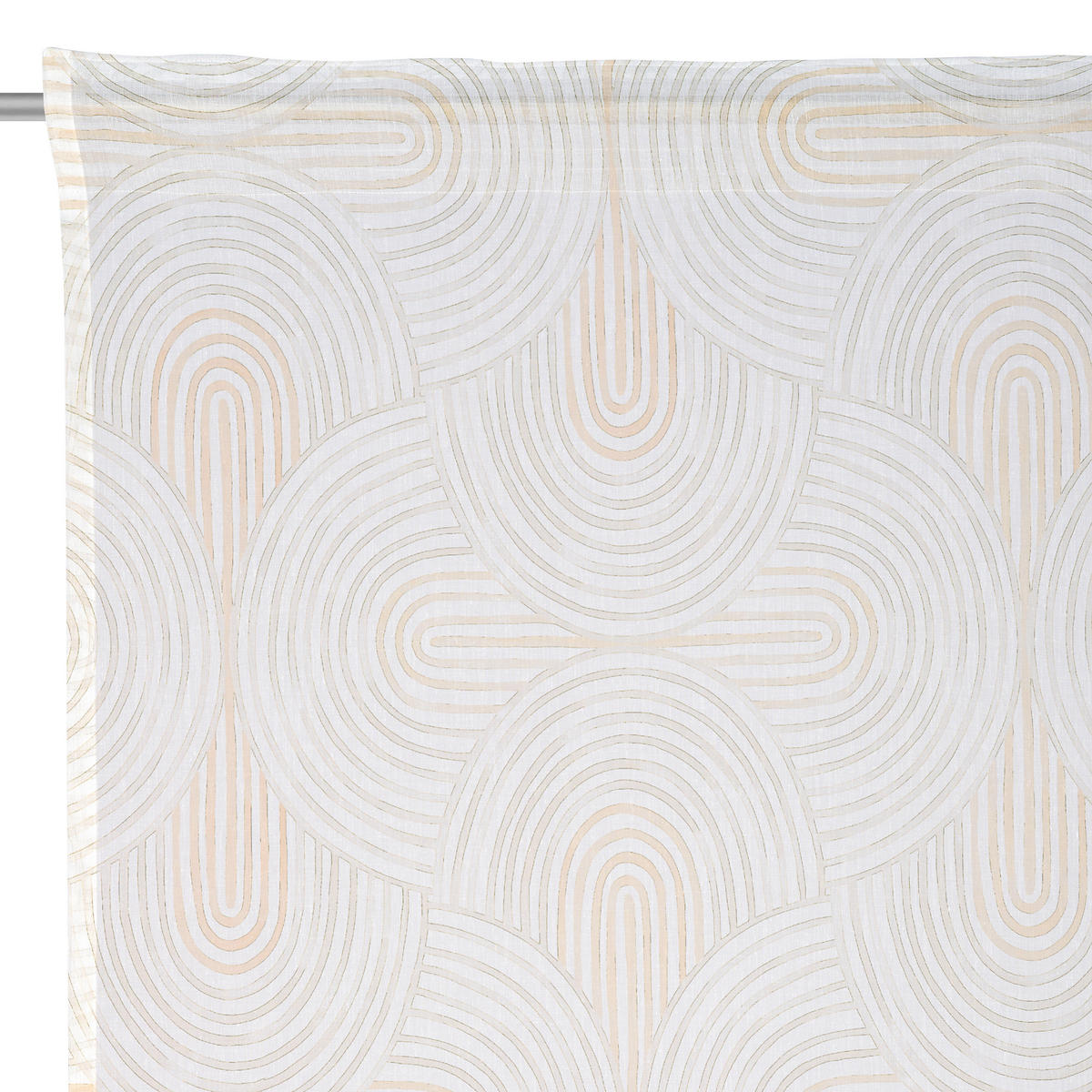 FERTIGVORHANG  halbtransparent   140/255 cm  - Creme, Design, Textil (140/255cm) - Novel