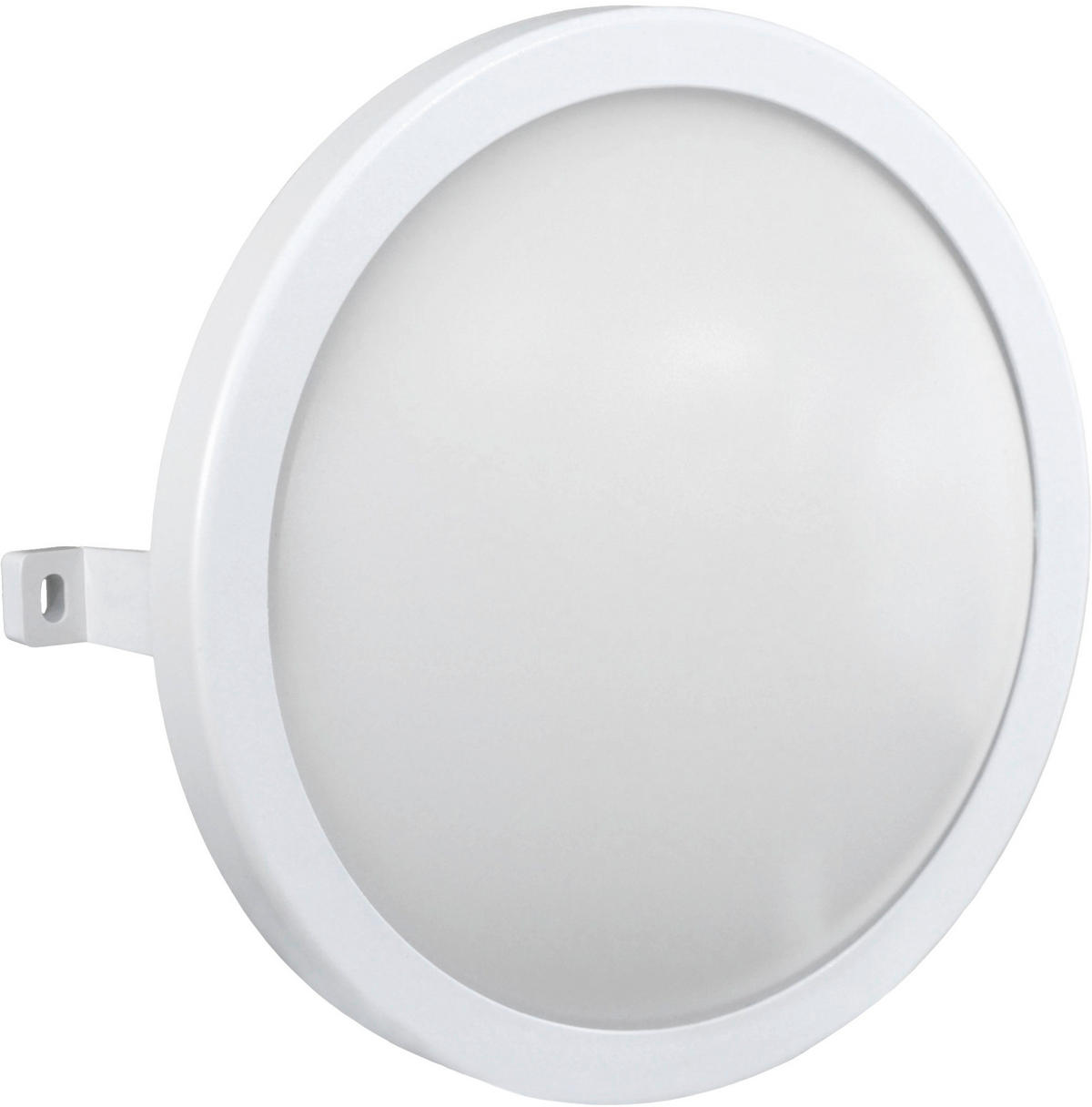 AUßENWANDLEUCHTE 19/7,9 cm   - Weiß, Basics, Kunststoff (19/7,9cm)