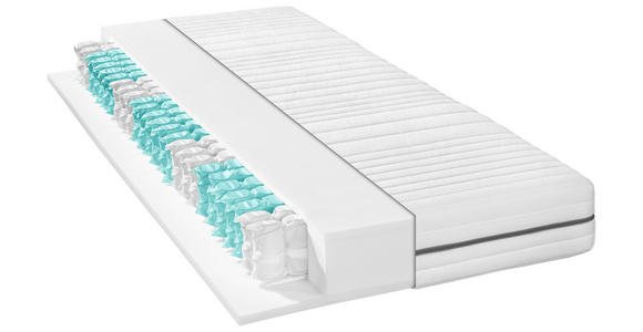 TASCHENFEDERKERNMATRATZE 80/200 cm Höhe ca. 19 cm  - Weiß, KONVENTIONELL, Textil (80/200cm) - Xora