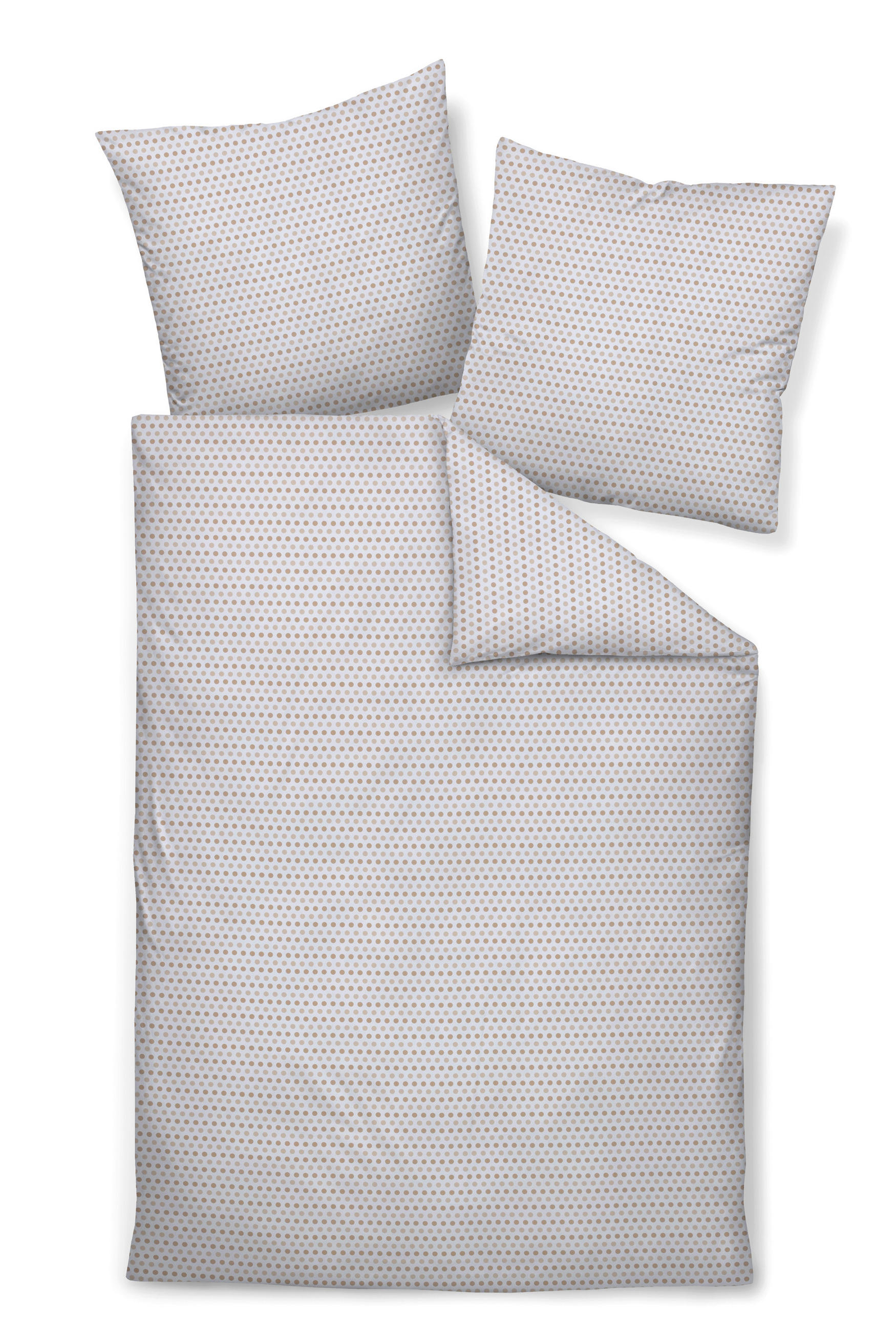 POSTELJNINA 135/200 cm flanela svetlo rjava  - svetlo rjava, Konvencionalno, tekstil (135/200cm) - Janine