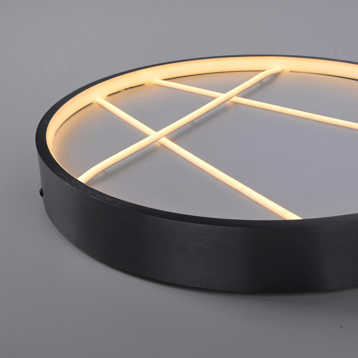 LED-DECKENLEUCHTE 40/40/4,5 cm   - Schwarz, Design, Kunststoff/Metall (40/40/4,5cm)