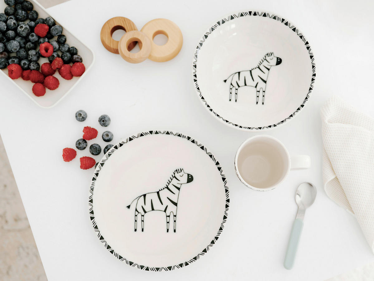 KINDERGESCHIRRSET 3-teilig  - Multicolor, Basics, Keramik - Creatable
