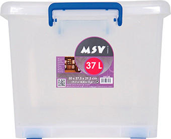 AUFBEWAHRUNGSBOX  - Transparent, Basics, Kunststoff (50/29.5/37.5cm) - Spirella