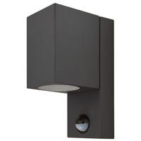 AUßENWANDLEUCHTE Aster 17/7/10,4 cm   - Anthrazit, Design, Glas/Metall (17/7/10,4cm)