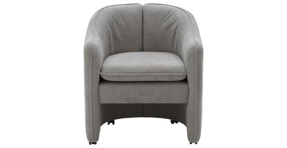 COCKTAILSESSEL - Hellgrau/Schwarz, Design, Kunststoff/Textil (72/78/62cm) - Xora