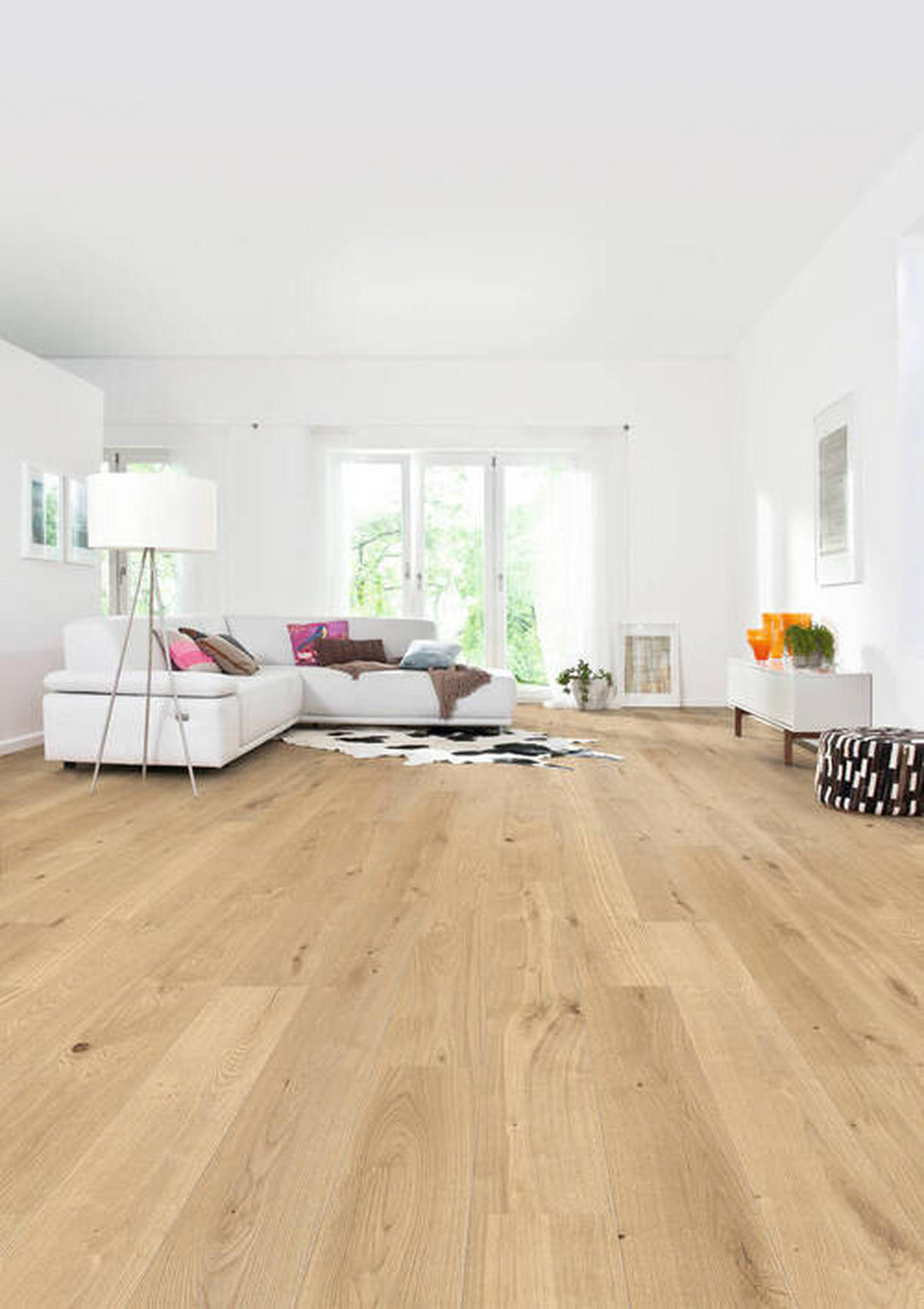 PARKETTBODEN Living by HARO PARKETT 3000 LA SL  per  m² - Eichefarben, Basics, Holzwerkstoff (18/108.5cm) - Living by HARO