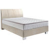 BOXSPRINGBETT 140/200 cm  in Taupe  - Taupe/Chromfarben, Konventionell, Kunststoff/Textil (140/200cm) - Hom`in