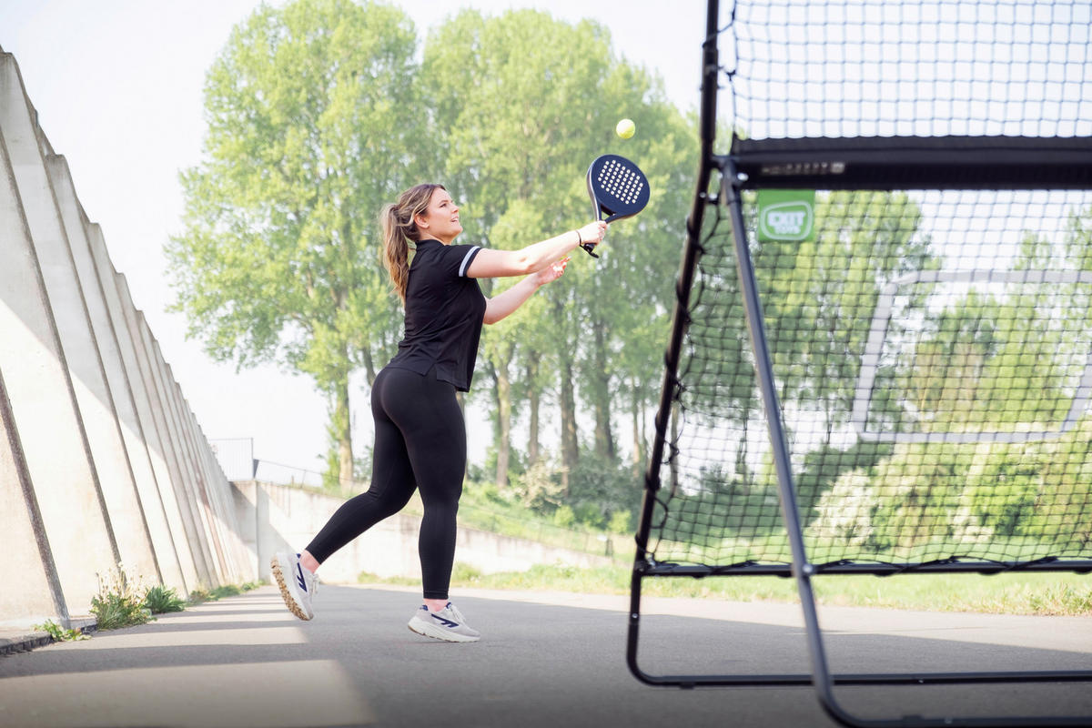 SMASH PADEL REBOUNDER - Schwarz, KONVENTIONELL, Metall (202/124/164cm) - EXIT Toys