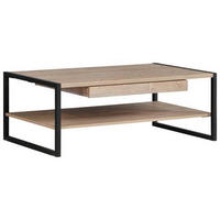 DOHÁNYZÓASZTAL fém, faalapú anyag 110/60/40 cm   - lucfenyő/sötétszürke, Design, faalapú anyag/fém (110/60/40cm) - Carryhome