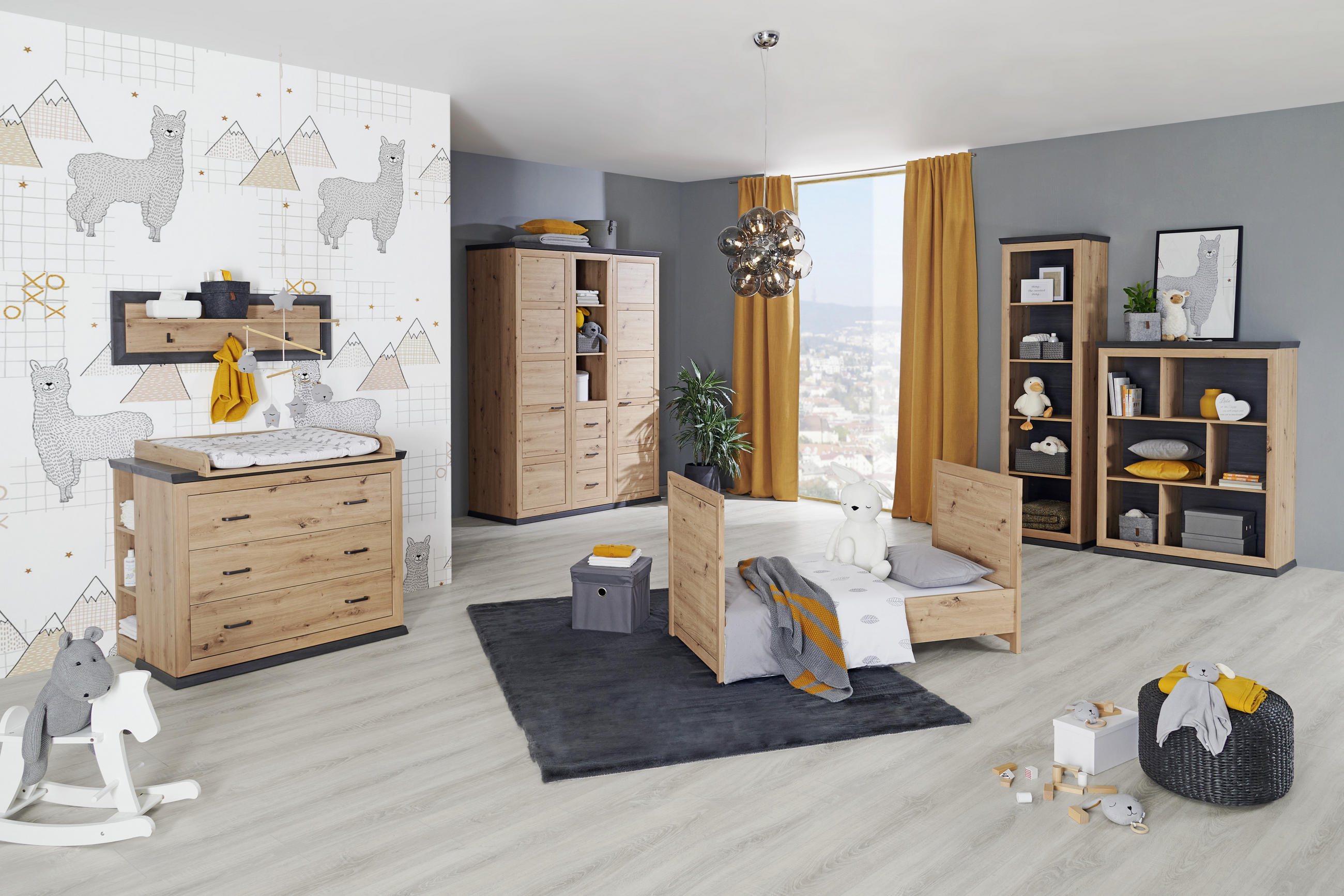 UMBAUSEITEN Benton  - Eichefarben, Natur, Holzwerkstoff (140/20/2,2cm) - My Baby Lou