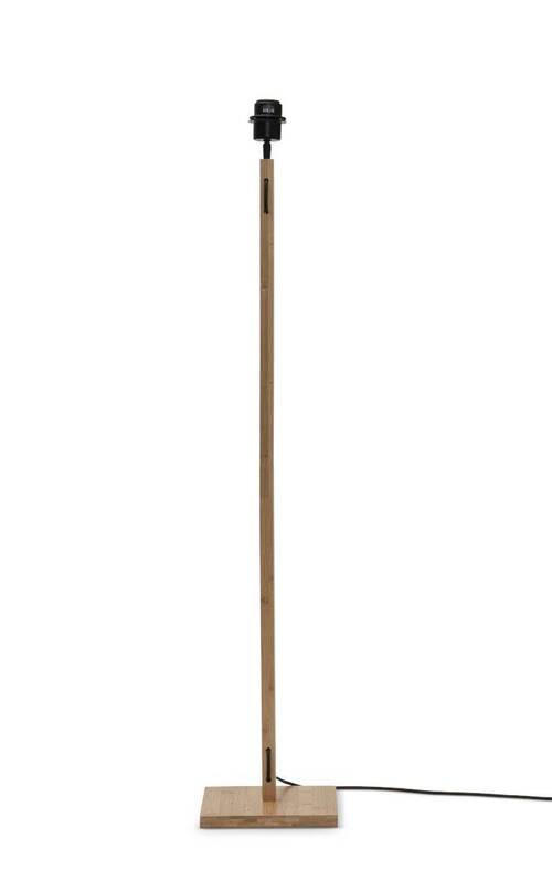 STEHLEUCHTE 20/135 cm    - Schwarz/Naturfarben, Trend, Holz (20/135cm) - Good & Mojo