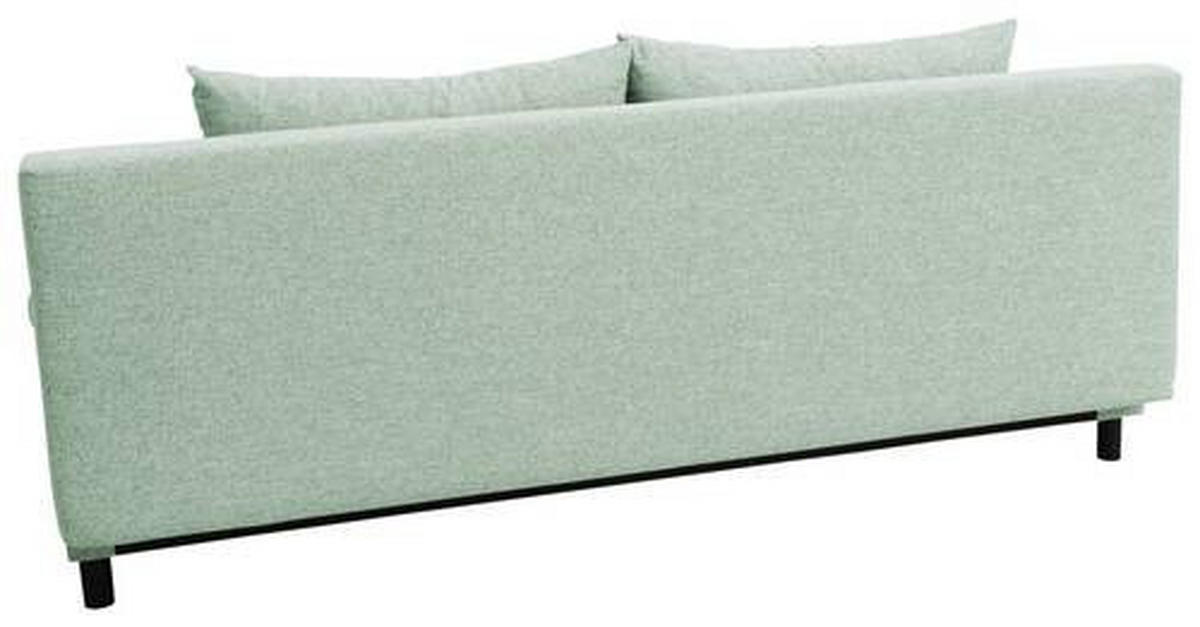 ROZKLADACIA POHOVKA, textil, mätovozelená - čierna/mätovozelená, Design, textil/plast (192/73/86cm) - MID.YOU