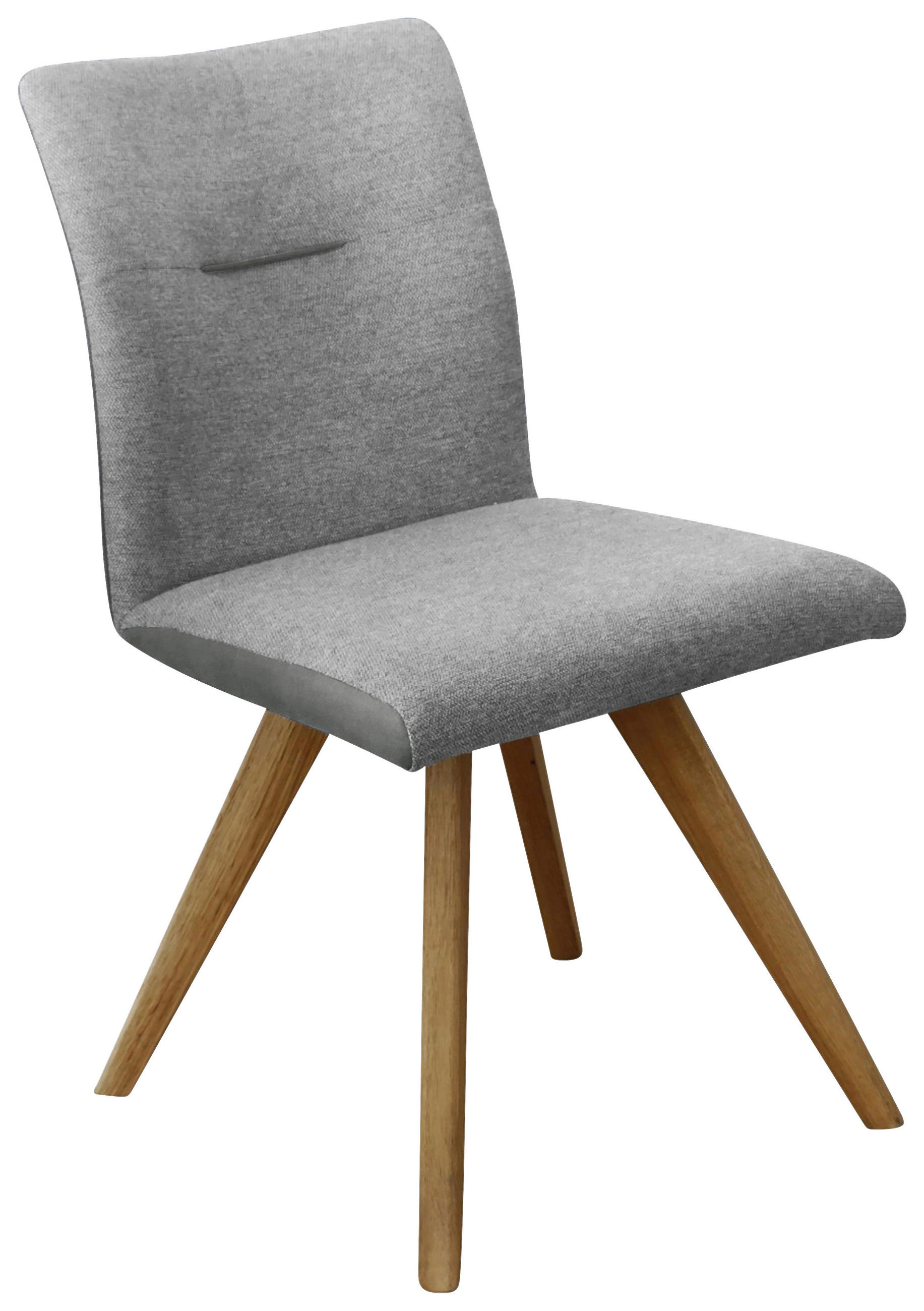 STUHL  in Webstoff Holz, Textil  - Eichefarben/Dunkelgrau, KONVENTIONELL, Holz/Textil (51,5/87,5/63cm) - Linea Natura