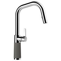 KÜCHENARMATUR 556120SIL  - Chromfarben/Dunkelgrau, Basics, Stein/Metall (20,5/38,7/5,2cm) - Schock