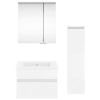 BADEZIMMER 92,2 cm  - Weiss Hochglanz/Weiss, Konventionell, Holzwerkstoff (92,2cm) - Puris