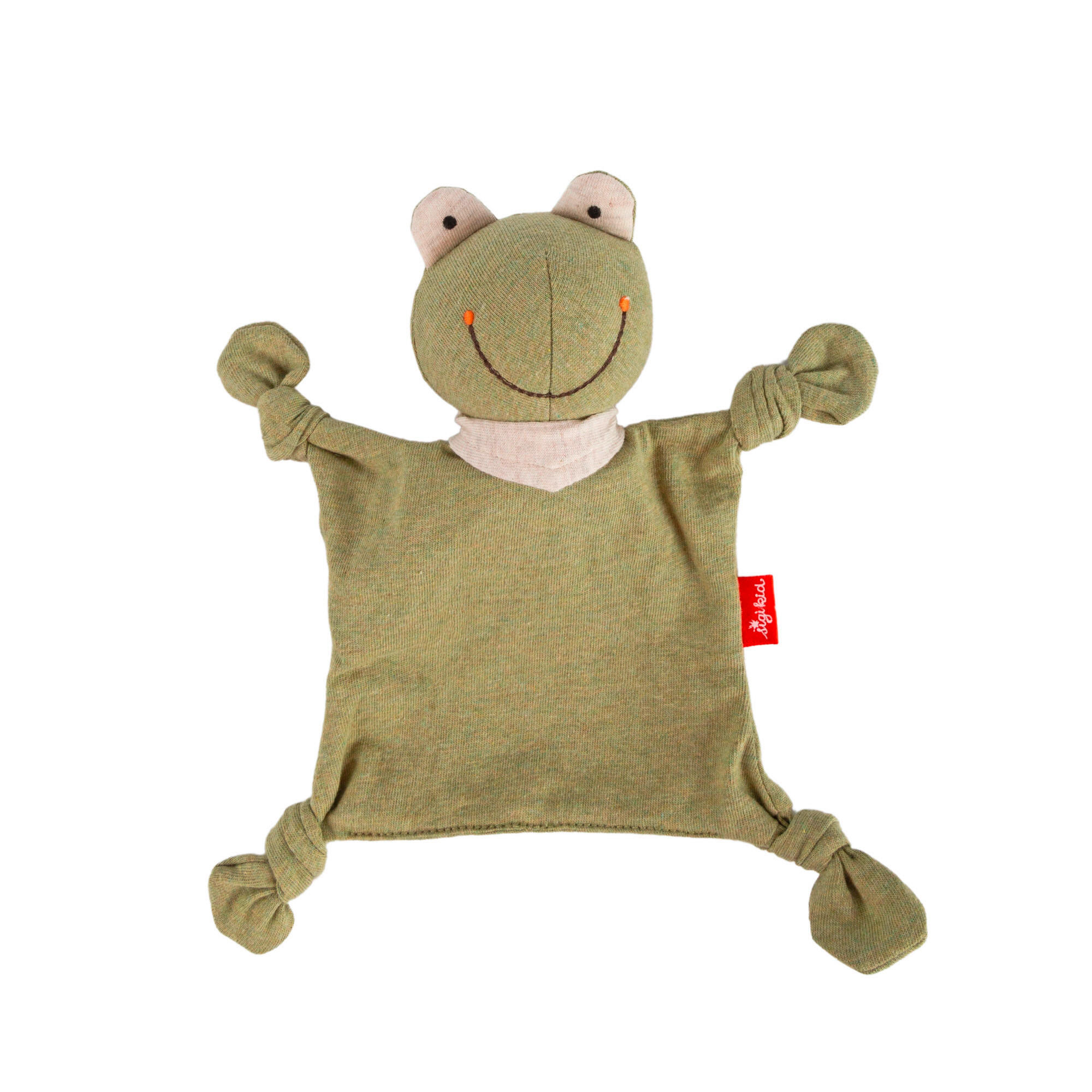 SCHMUSETUCH - Weiß/Olivgrün, Basics, Textil (18/14/8cm) - Sigikid