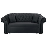 SCHLAFSOFA  mit Velours Anthrazit  - Anthrazit/Schwarz, Design, Holz/Textil (213/86/99cm) - MID.YOU