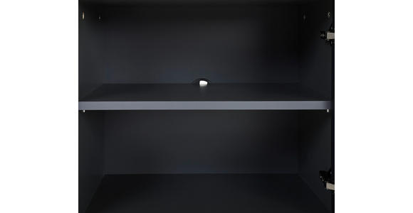 SIDEBOARD 180/75/41 cm  in Anthrazit, Schwarz  - Anthrazit/Schwarz, MODERN, Holzwerkstoff/Metall (180/75/41cm) - Novel